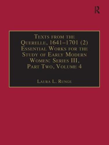 Texts from the Querelle, 1641–1701 (2)