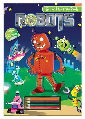 Activity Stencil Books - Robots