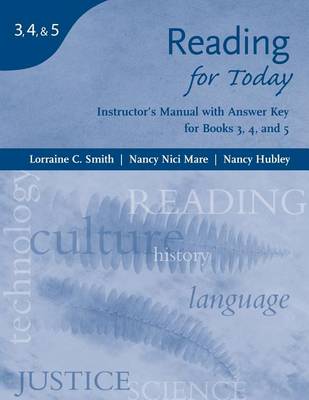 Instructor's Manual for Reading for Today: Issues for Today/Concepts  for Today/Topics for Today