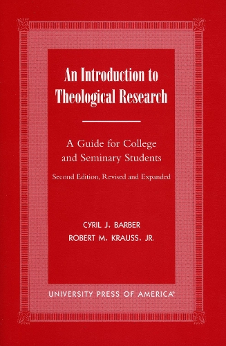 An Introduction To Theological Research
