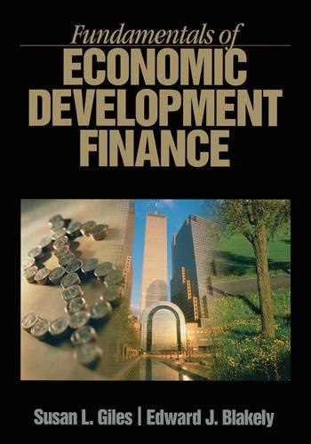 Fundamentals of Economic Development Finance