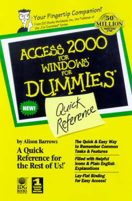 Access 2000 for Windows for Dummies Quick Reference