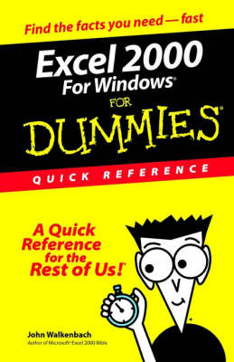 EXCEL 2000 for Windows for Dummies Quick Reference