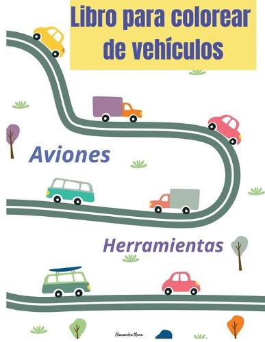 Libro para colorear de vehiculos