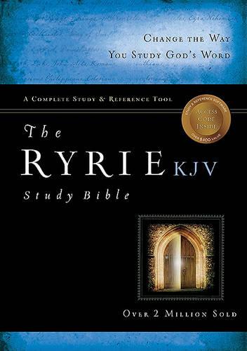 KJV Ryrie Study Bible Bonded Leather Black Red Letter, The