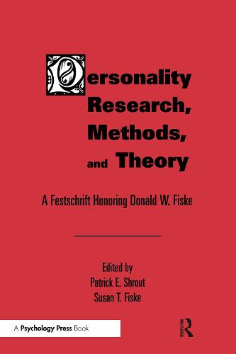 Personality Research, Methods, and Theory