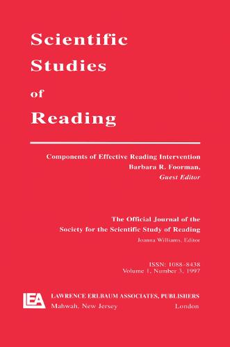 Components of Effective Reading Intervention