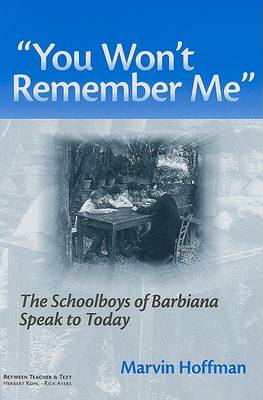 You Won't Remember Me