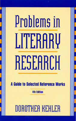 Problems in Literary Research