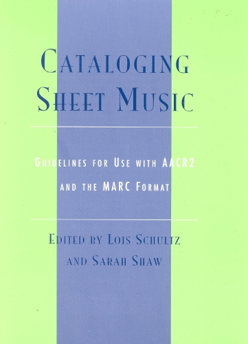 Cataloging Sheet Music