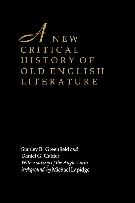 A New Critical History of Old English Literature