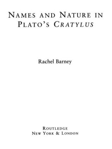 Names and Nature in Plato's Cratylus