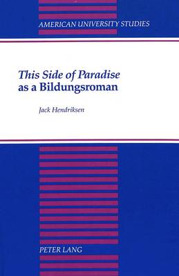 This Side of Paradise as a Bildungsroman