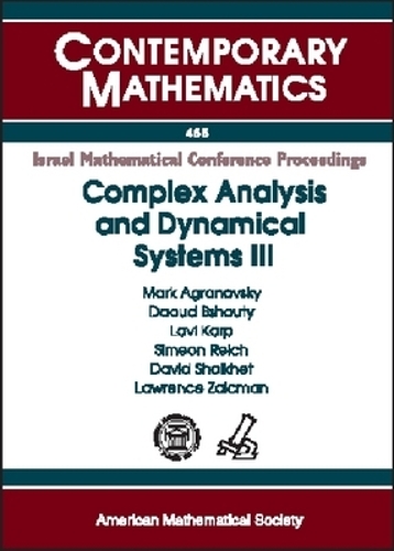 Complex Analysis and Dynamical Systems III