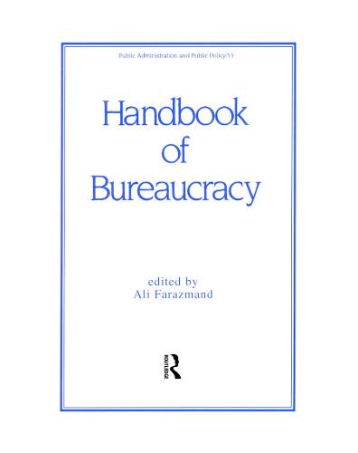 Handbook of Bureaucracy