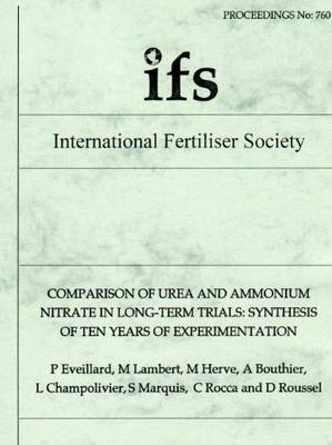 Comparison of Urea and Ammonium Nitrate in Long-Term Trials: Synthesis of Ten Years of Experimentation
