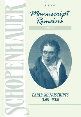 Schopenhauer: Manuscript Remains (V1)