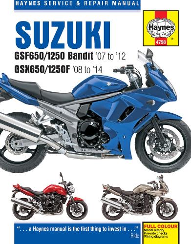 Suzuki GSF650/1250 Bandit & GSX650/1250F (07-14) Haynes Repair Manual