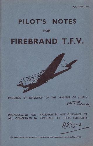 Firebrand T.F.V. Pilot's Notes