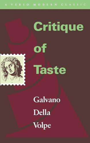 Critique of Taste
