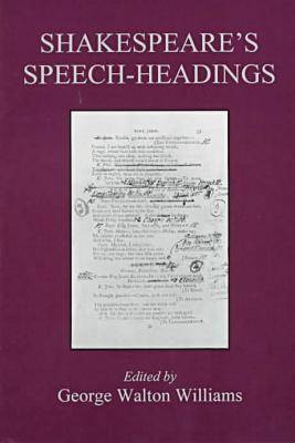 Shakespeare's Speech Headings