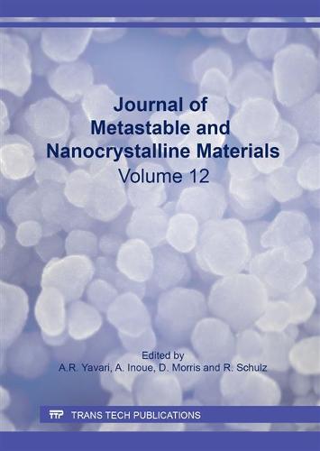 Journal of Metastable and Nanocrystalline Materials: e-volume 2002