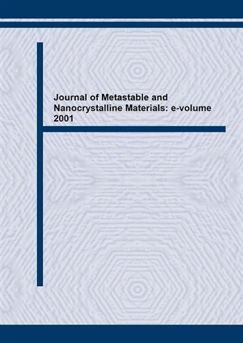Journal of Metastable and Nanocrystalline Materials: e-volume 2001