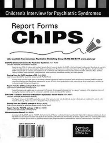 Report Forms for ChIPS