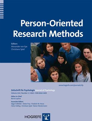 Person-Oriented Research Methods