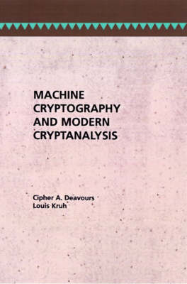 Machine Cryptography and Modern Cryptanalysis
