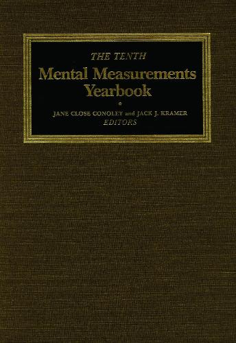 The Tenth Mental Measurements Yearbook