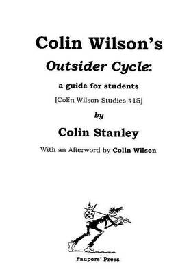 Colin Wilson's 'Outsider Cycle'