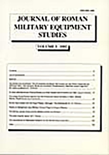 Journal of Roman Military Equipment Studies 1992