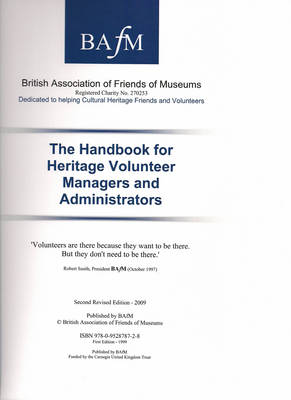 The Handbook for Heritage Volunteer Managers and Administrators