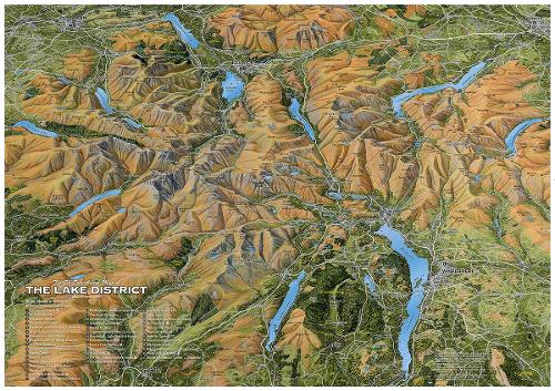 The Fir Tree Aerial Map of the Lake District