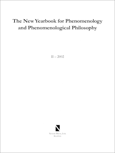The New Yearbook for Phenomenology and Phenomenological Philosophy V. 3