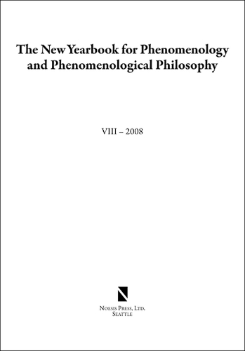 New Yearbook for Phenomenology and Phenomenological Philosophy