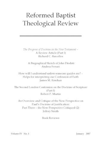 Reformed Baptist Theological Review IV