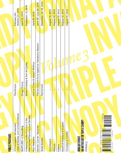 Invalid Format: An Anthology of Triple Canopy