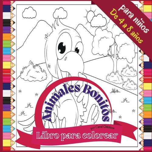 Libro para colorear Animales Bonitos para ninos de 4 a 8 anos