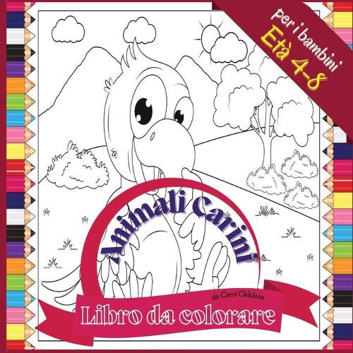 Libro da colorare Animali Carini per i bambini Eta 4 - 8