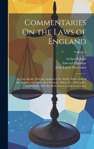 Commentaries On the Laws of England