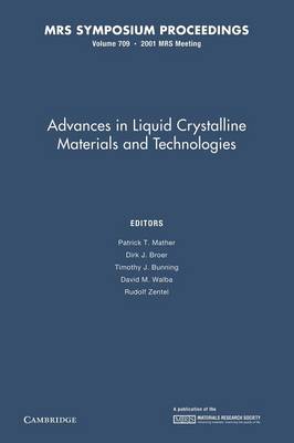 Advances in Liquid Crystalline Materials and Technologies: Volume 709