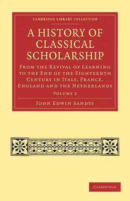 A History of Classical Scholarship
