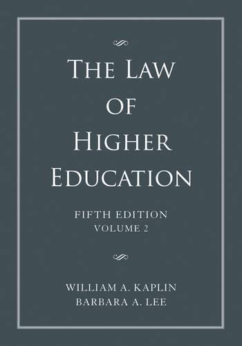 The Law of Higher Education