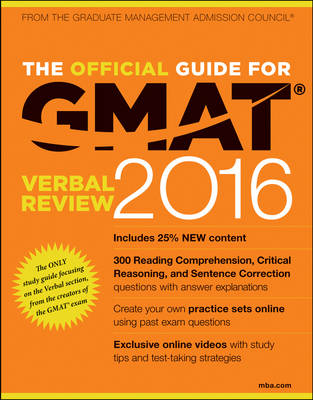 The Official Guide for GMAT Verbal Review 2016 with Online Question Bank and Exclusive Video