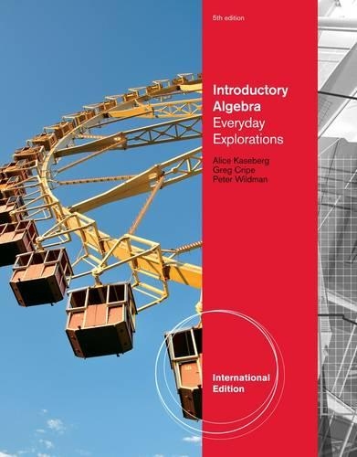 Introductory Algebra : Everyday Explorations, International Edition