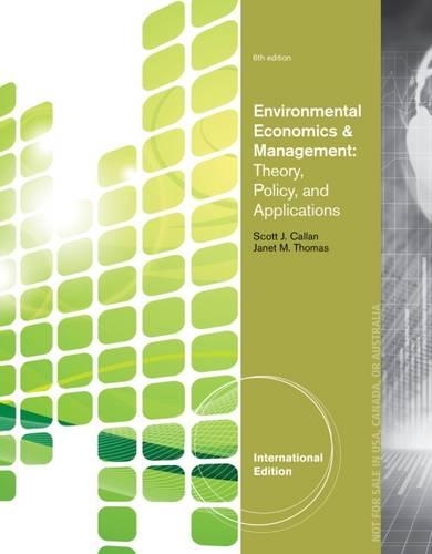 Environmental Economics and Management
