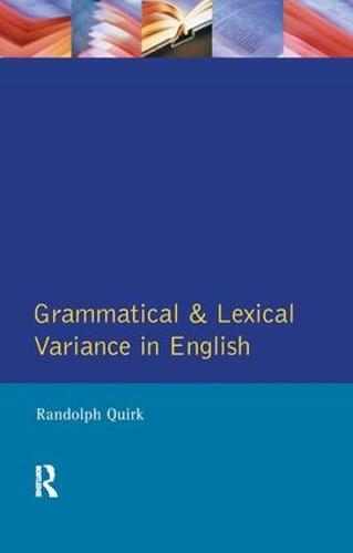 Grammatical and Lexical Variance in English