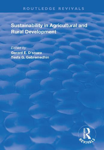 Sustainability in Agricultural and Rural Development